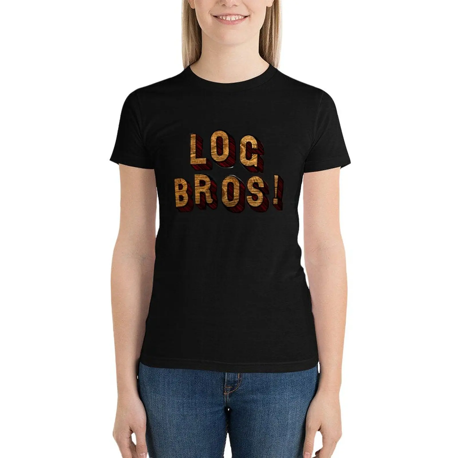 too many spirtis log bros ryan and shane T-Shirt blanks vintage clothes plus sizes Women t-shirts