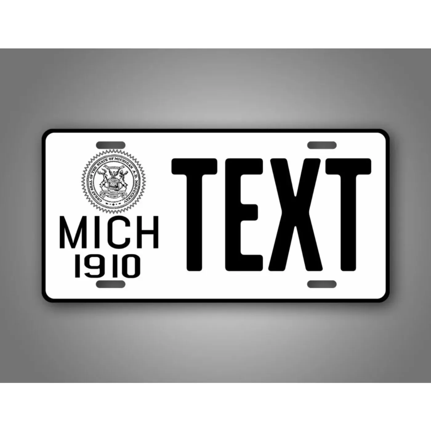 Personalized Michigan Vintage Replica Themed Decorative Tag Ideal for Home Decor (Only Decoration)