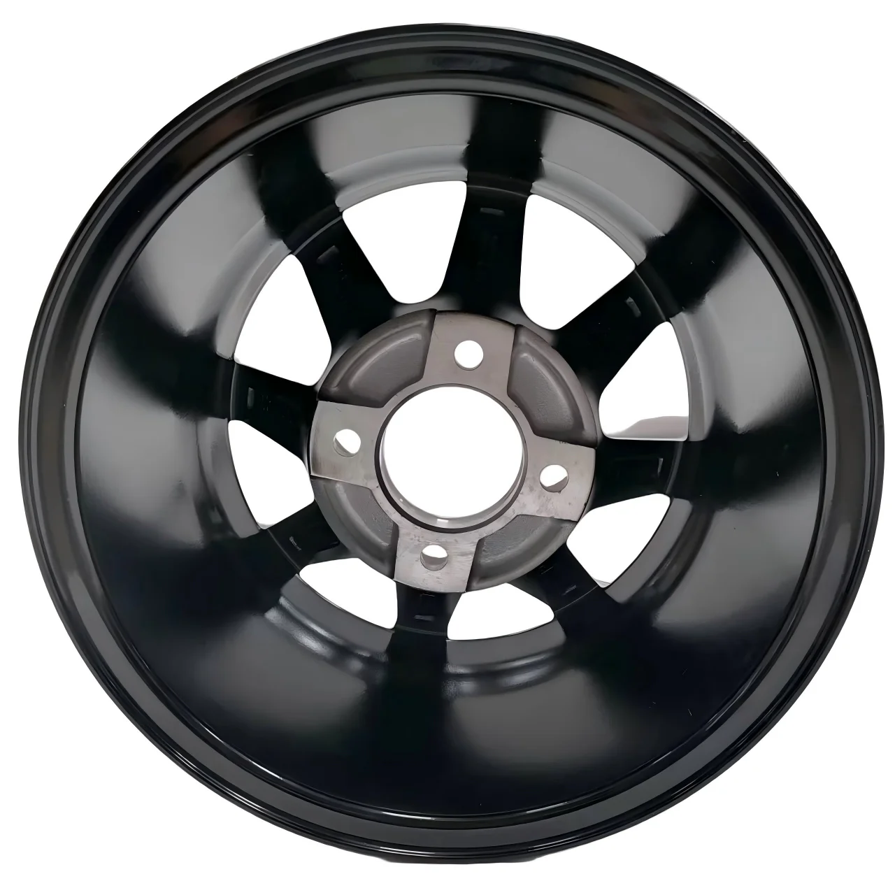 New Aluminum Brilliant Black Golf Cart Wheel Hub for Replacement/Repair Model NBR12-16 (12x7-4-101.6-70-negative12) - view 6