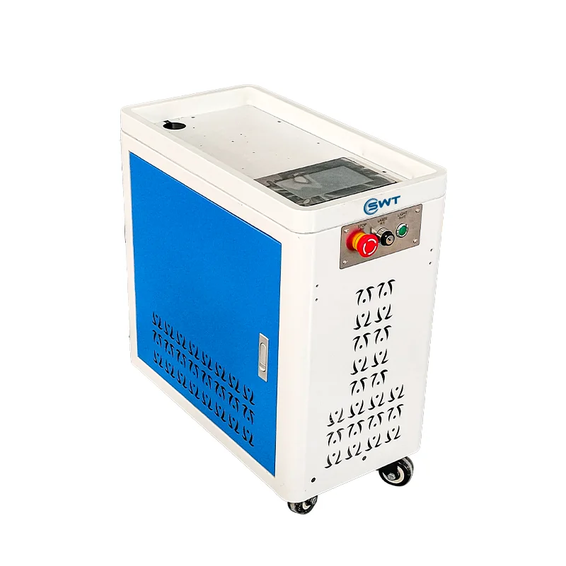100W Jpt Pulse Laser Cleaning Machine Metal Rust Oxide Layer Wood Paint Removal Handheld Laser Rust Cleaner For Cylinder