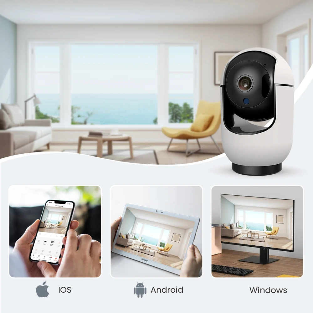 AVATTO Tuya WiFi Smart Mini IP Camera Indoor Wireless Home Security AI Human Detect CCTV Surveillance Camera Auto Tracking