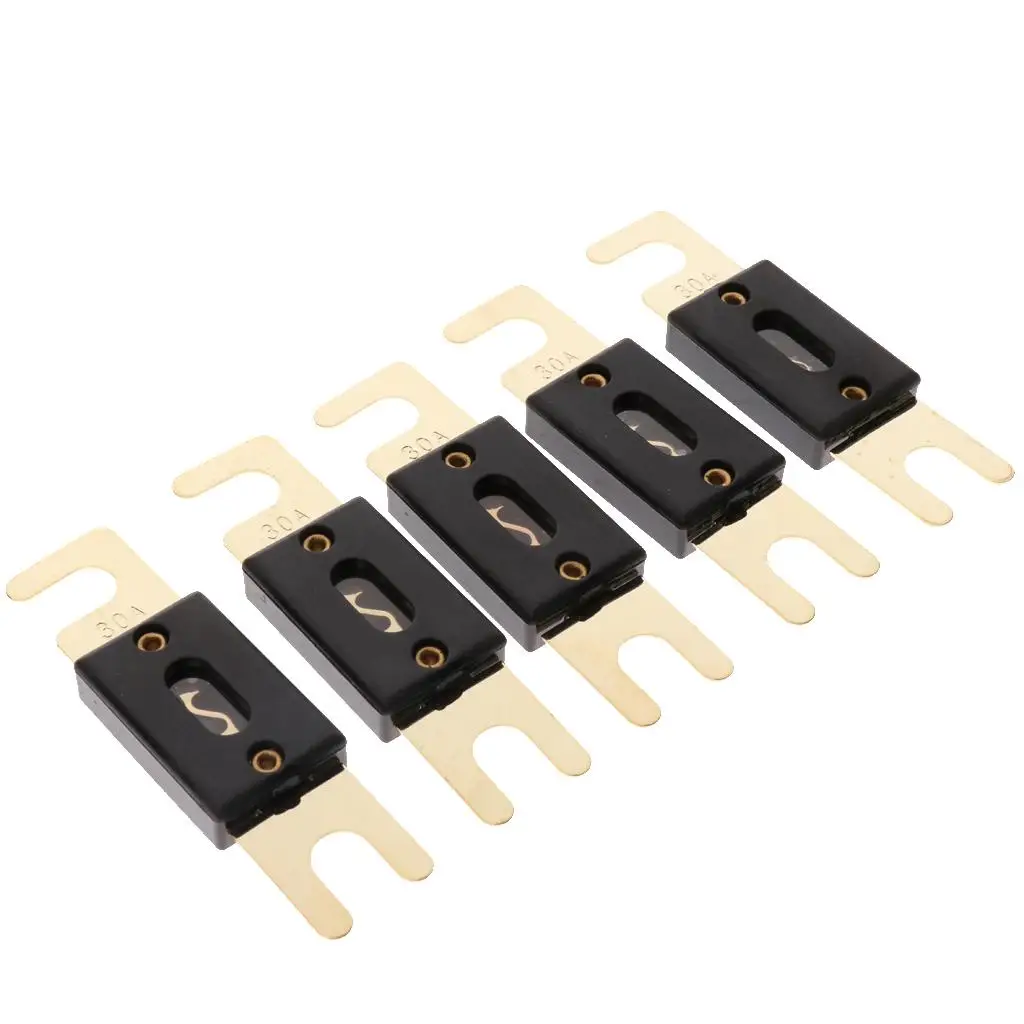 Car ANL Fuse Block Gold Plated 30A 32V Reliable ANL Vehicle Fuses for Car Electronics and Fuse Modules