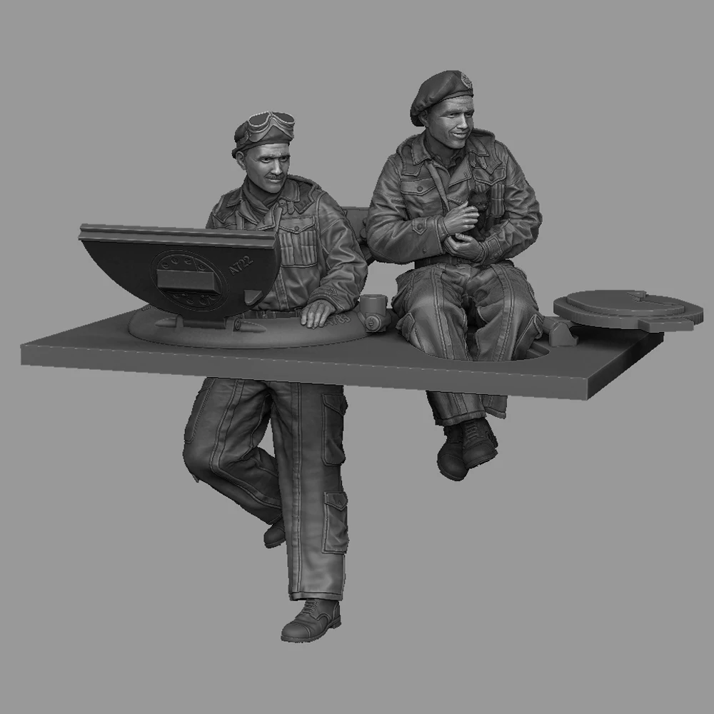 1/35 British Sherman Firefly Tank Turret Set, Resin Model figure soldier, WWII Military themes, Unassembled and unpainted kit