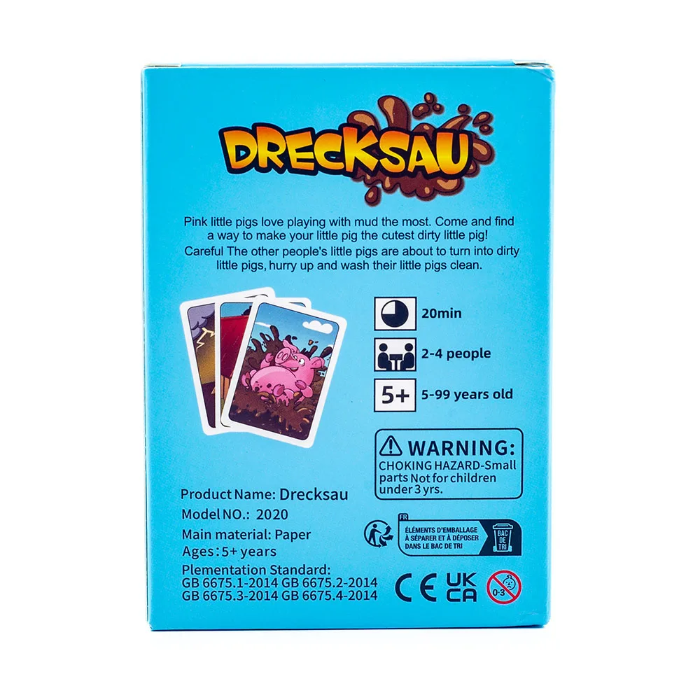 Bestseller 1 Set Heißes Drecksau Partyspiel Kartenspiel Brettspiel Intellektuelles Spielzeug Geschenke 10,7*7,6cm – Detail 3