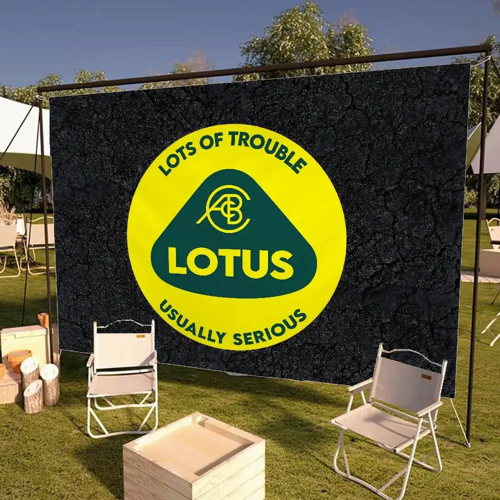 Lotus Caterhams Racing Team Car Family Gatherings Outdoor Atmosphere Flags Camping Decorations Banners