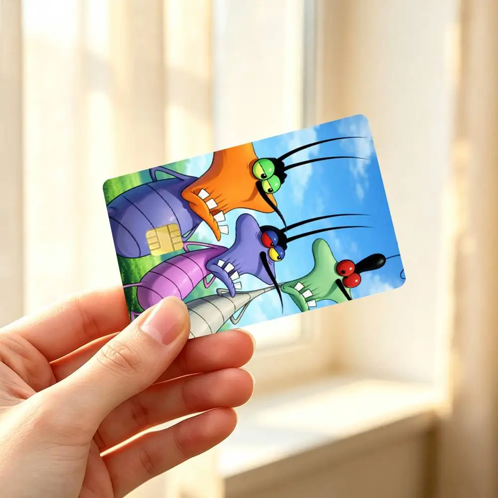 Oggy and The Cockroaches Credit Card HD Stickers Easy to replace, change card style anytime as you like