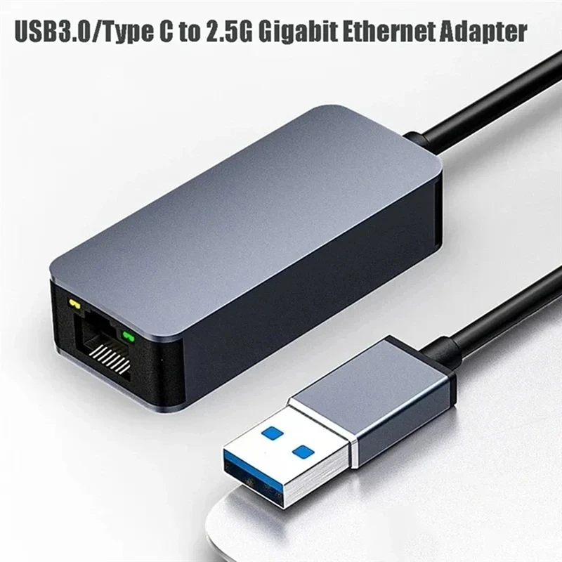 2500Mbps USB C Ethernet a RJ45 2.5G adattatore cablato USB RJ45 scheda di rete LAN per PC Laptop