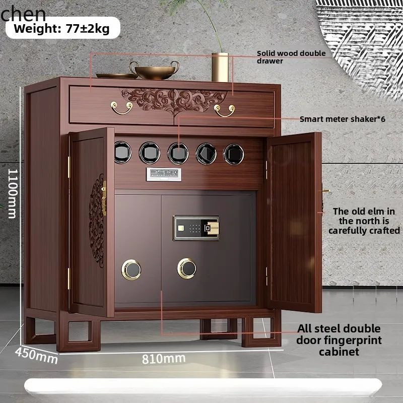 LXC آمن ضد السرقة للمنزل، مكتب كبير، بصمة الإصبع، قفل بكلمة مرور، تخزين باب مزدوج، آمن مخفي
