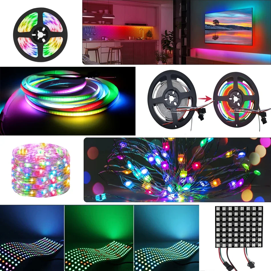 Mini Signal Amplifier for WS2812B WS2811 LED Strip Pixel IC Sync Repeater 3/4/8 Head 3Pin RGBIC Addressable LED Tape String