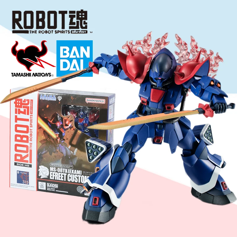 

Bandai Original box Robot Spirits GUNDAM EXAM EFREET CUSTOM VER ANIME full Action model kit finished toy gift for kids