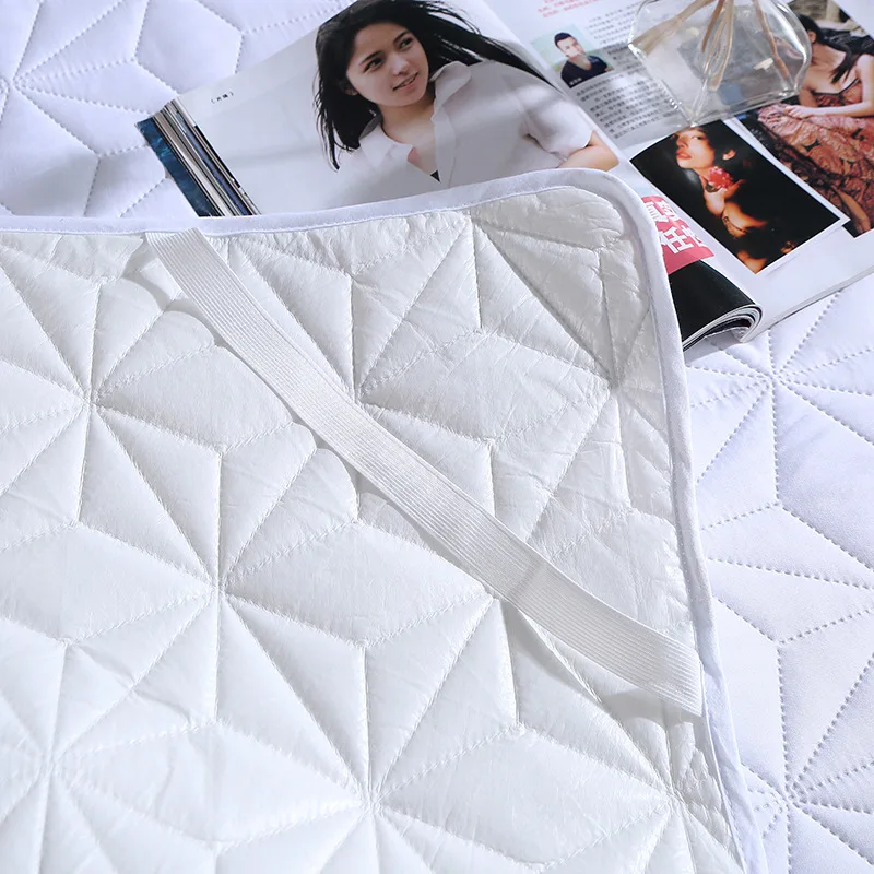 Waterproof Mattress Clip Cotton Diaper Breathable Mattress Protection Pad Plus Cotton Baby Elderly Female Care Pad Anti Slip