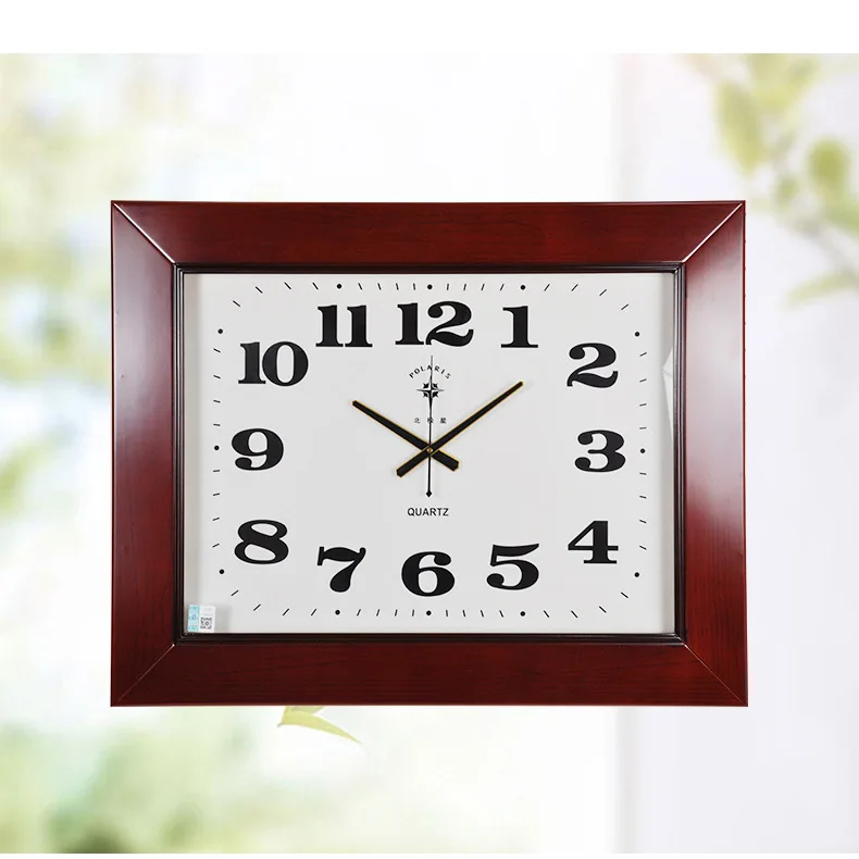 

Large, solid wood, villa, wall clock, office, living room, simple