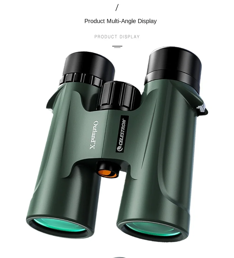 Celestron Outland X 8x42 10X42 Grünes Fernglas Wasserdicht & Beschlagfrei Fernglas für Erwachsene Mehrfach Beschichtete Optik und BaK-4 Prismen – Detail 33
