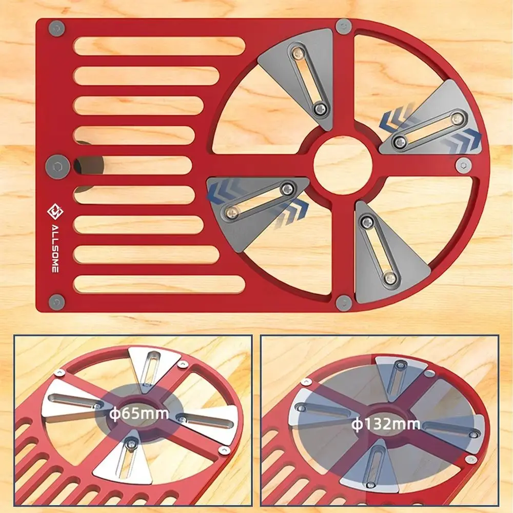 

Aluminum Alloy Trimming Machine Base Plate Stable Support Anti Corrosive Adjustable Trimming Router Base Wide Compatibility