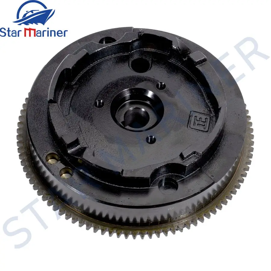 Flywheel 63V-85550-11 Manuel Rotor Assy For Yamaha Parsun 2 Stroke 15HP Outboard Engine Spare Parts 63V-85550