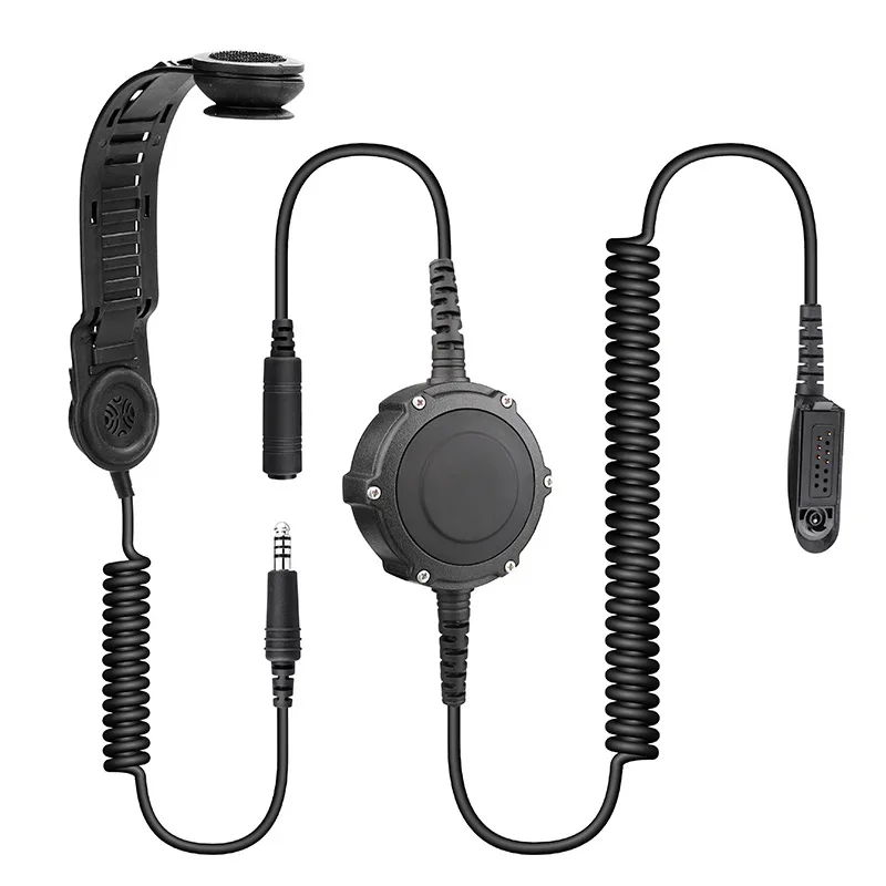 2024 Walkie Talkie Tactical  Conduction helmet headset for  GP328 radio