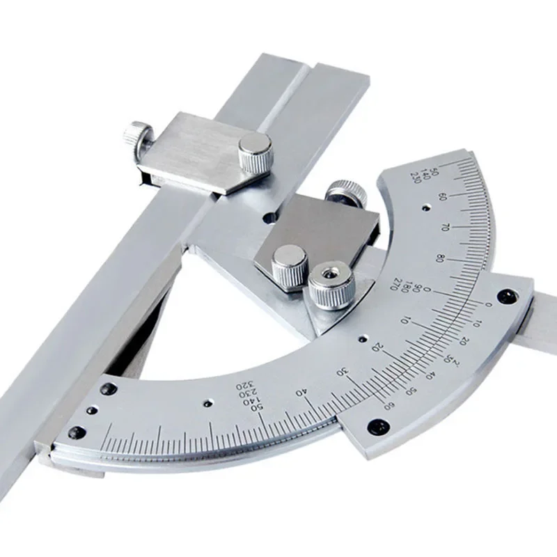 High Quality Carbon Steel Universal Bevel Protractor, 0-320 Degree Precision Angle Measuring Ruler