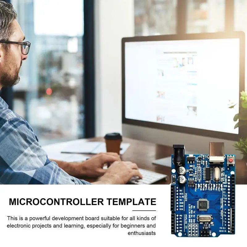 R3 Microcontroller Board Mini Module CH340G Chip Microcontroller R3 Footprint Microcontroller Straight Pin Header Interface