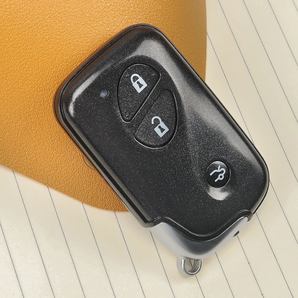 Leo For Lexus IS250 ES350 GS350 LS460 GS 3button Smart Remote Key Case Fob Keyless Entry Blank Car Key Shell