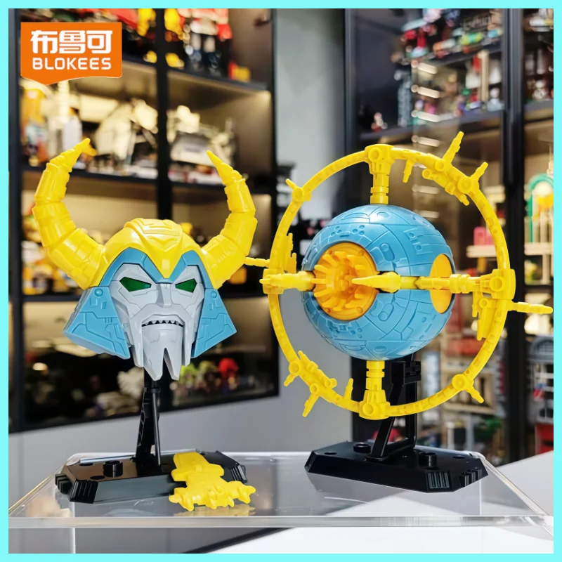 

Genuine In Stock Blokees Galaxy Version 09 Unicron Color Series Transparent Movable Assembled Model Toy Collectible Gifts