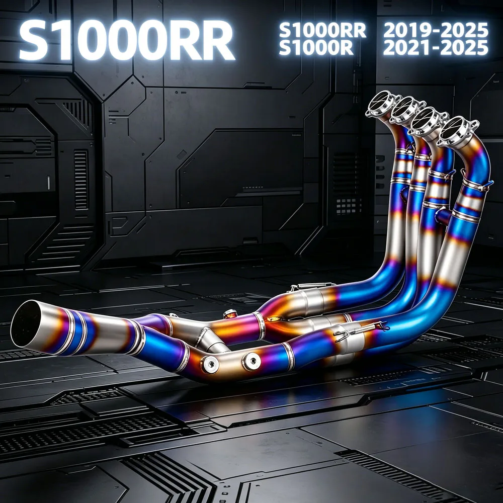 Racing Moto Exhaust Kit For BMW S1000RR 19-26 M1000RR 19-24 S1000R M1000R 21-26 Manifold Front Pipe Compatible Original Muffler