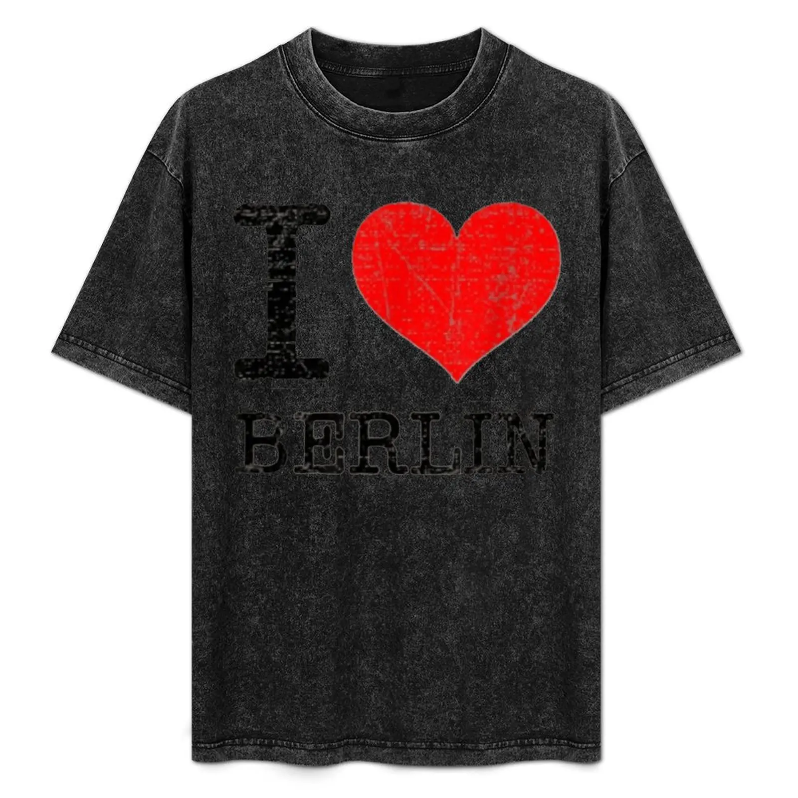 I Love Berlin Germany Vintage Classic Red Heart gift T-Shirt boys animal print vintage graphic tee man clothes men tshirt