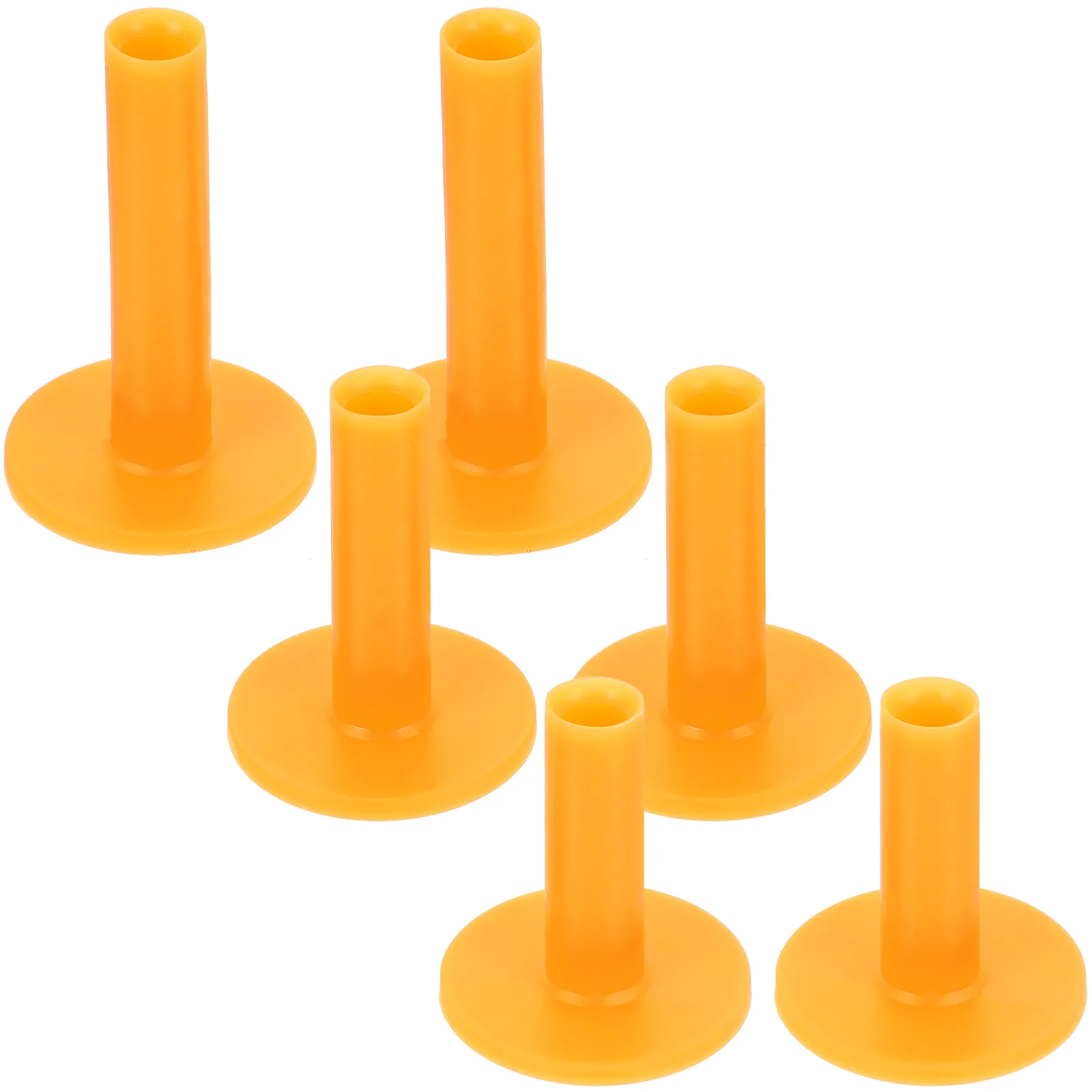 6 Pcs Golf Set Portable Golfs Tee Tees Driving Range Rubber Heighten Supplies Practice Mat Accessories Office