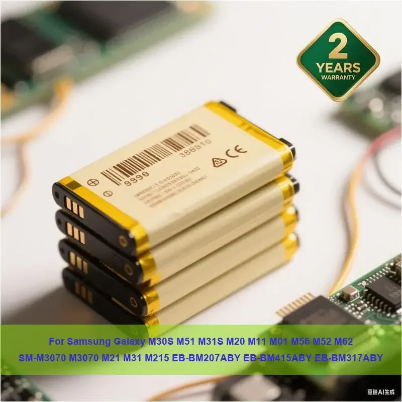

Battery For Samsung Galaxy M30S M51 M31S M20 M11 M01 M56 M52 M62 SM-M3070 M3070 M21 M31 M215 EB-BM207ABY EB-BM415ABY EB-BM317ABY