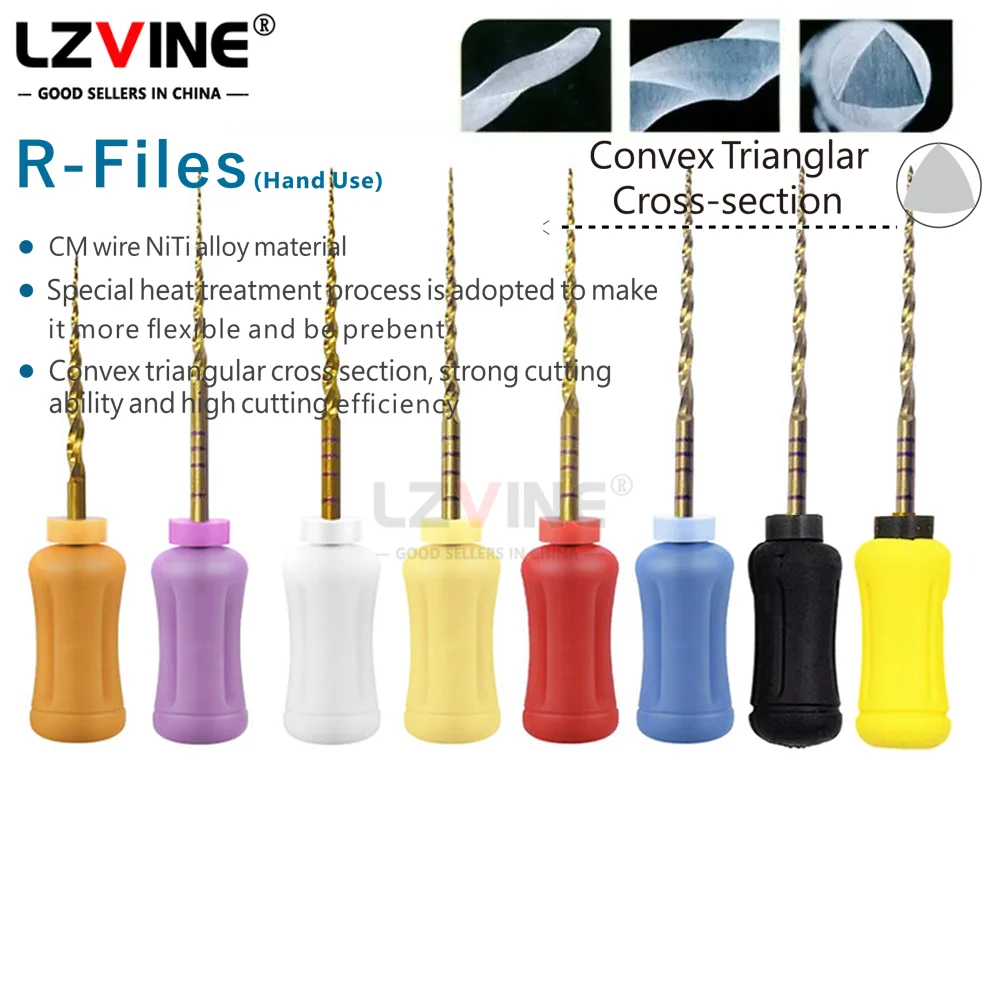 Dental SX-F3 F4 F5 Flexible Niti Golden/Blue/Silver Endodontic Files Heat Activation Hand Use Dentist Drills Instrument 04 06