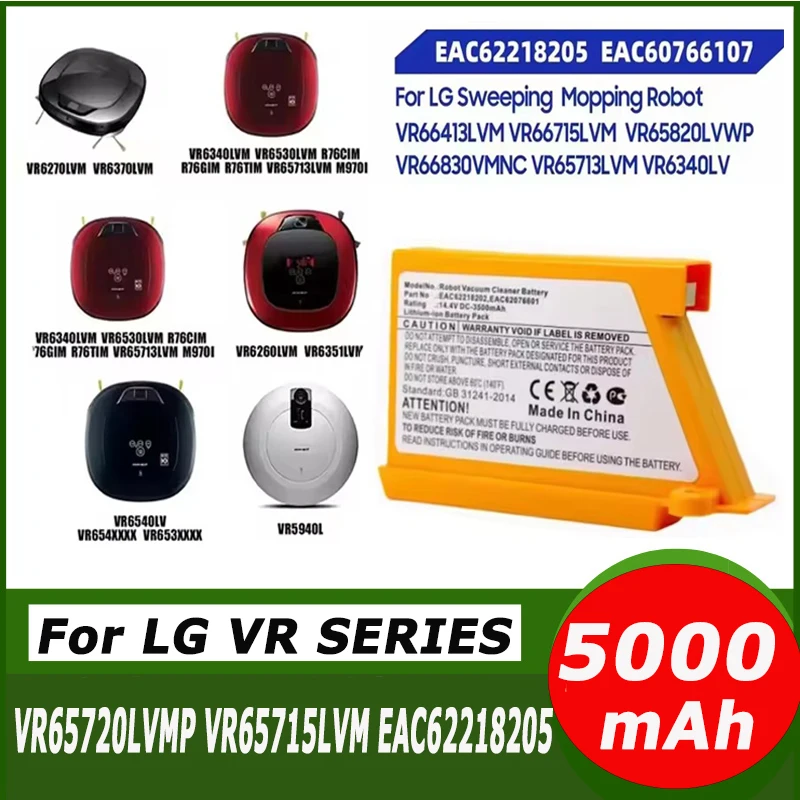

For LG Sweeping Mopping Robot VR65720LVMP VR65715LVM EAC62218205 VR66750LVWP EAC60766107 AGM30061001 Vacuum Cleaner