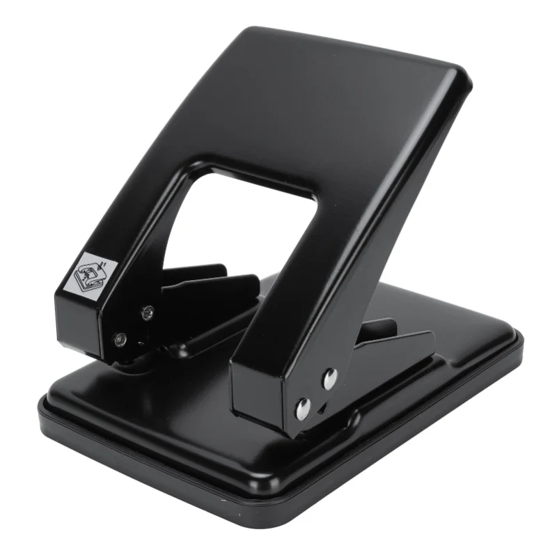 2 Hole Punch 6mm Diameter 80mm Spacing 12mm Paper Feed 40 Sheet Capacity Labor Saving Hole Puncher