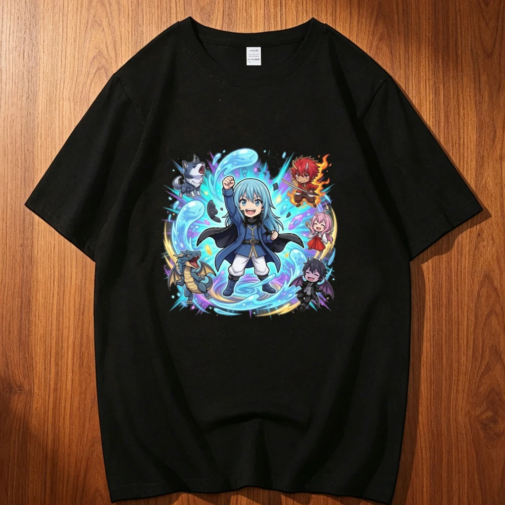 That Time i Got Reincarnated As a Slime cotton t-shirt men Trendy Digital Pastel korean clothes t-shirt Digital Graphic Vintage