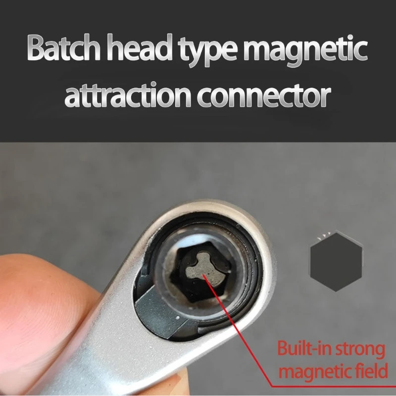 

Portable Mini Ratcheting Tool Ergonomic Grip Alloys Steel Bits With Zippers Case