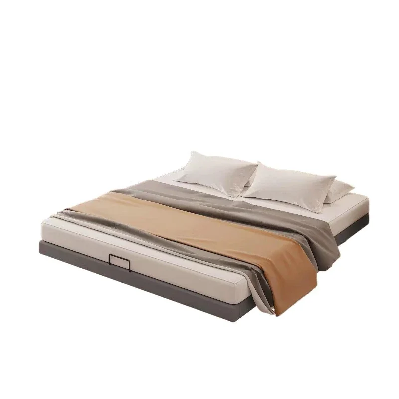 Suspension modern hemming iron frame steel frame wrought iron master bedroom double tatami row skeleton suspended bed