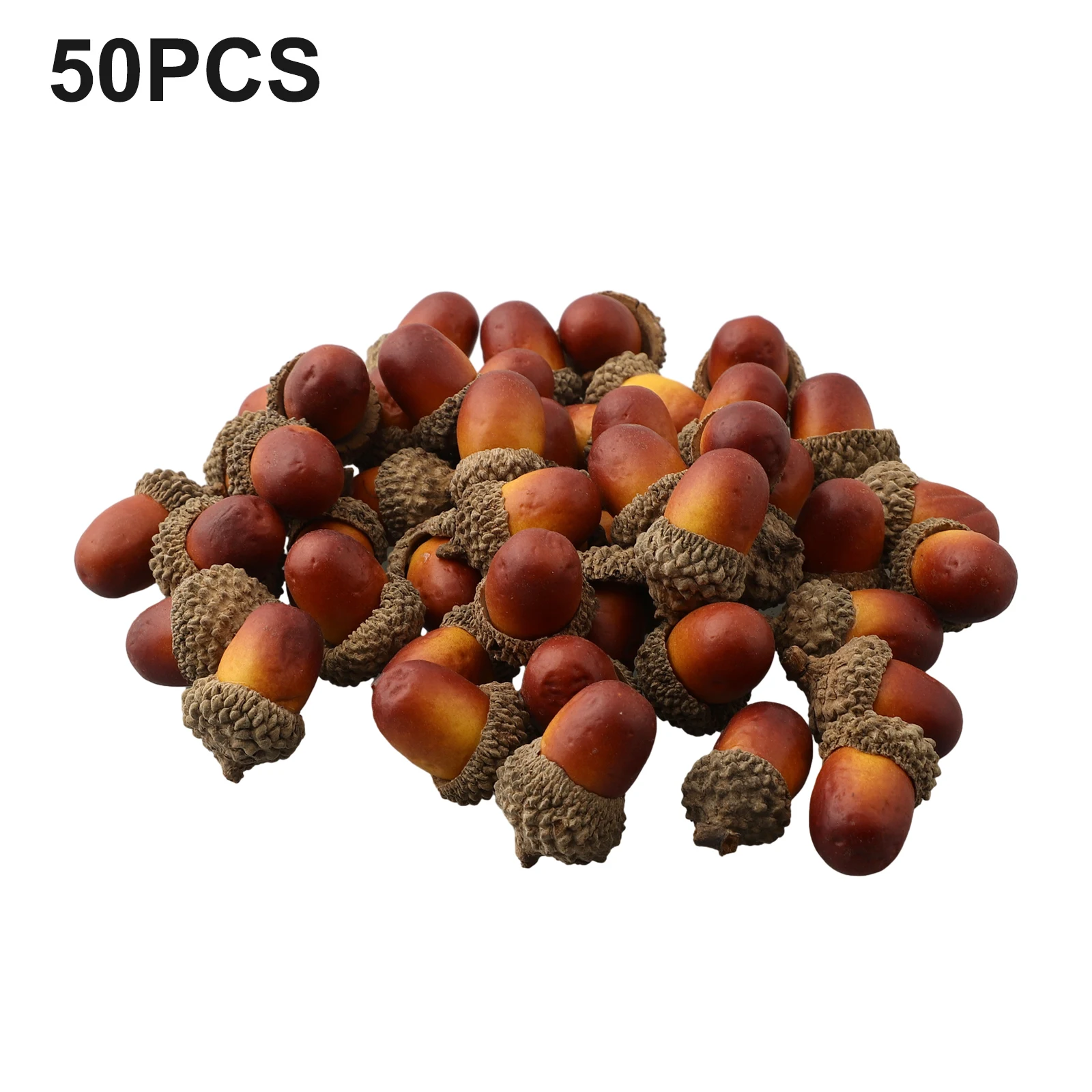 

50pcs Artificial Acorn Plant Fake Nutty Decora For Home Party Christmas Autumn Decoration Photography Props Fake Fruit Ornament