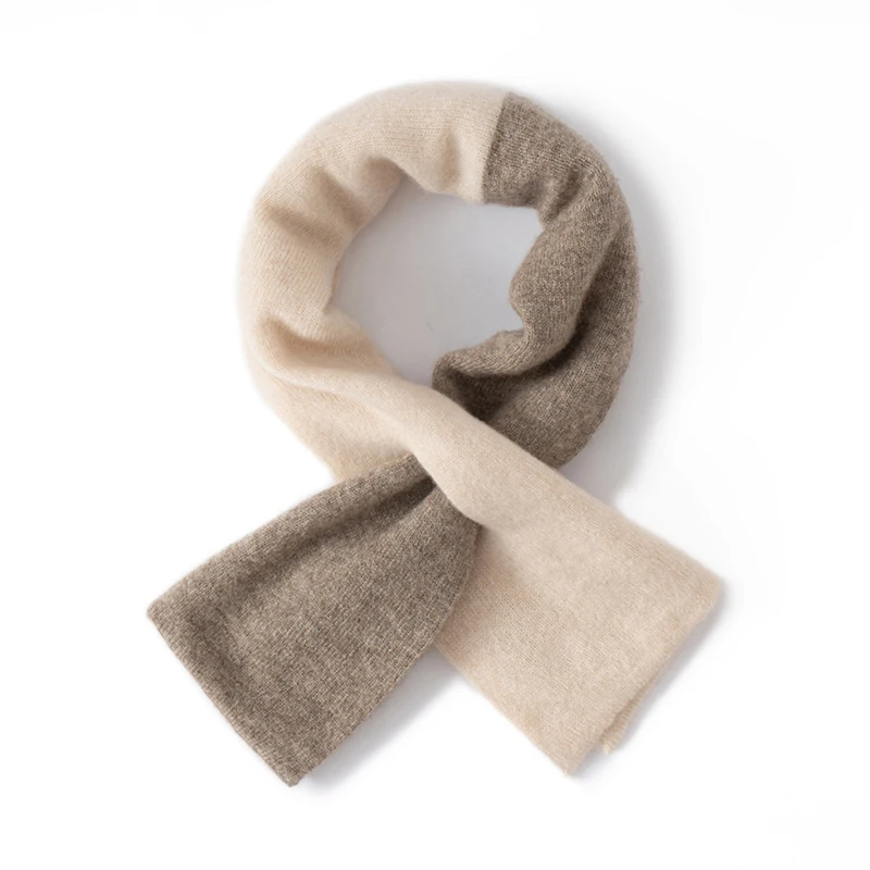 

Женский шарф, 100% кашемир, лоскутный цвет, вязаный бант, маленький шарф, шейный платок, теплый женский бутик, шарфы, шарф для девочек