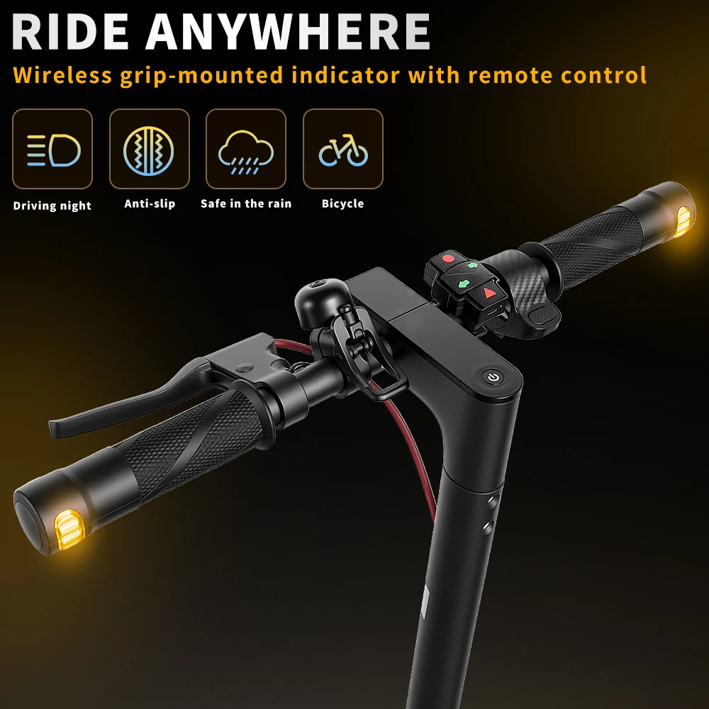 Left/Right Turn Signal Handlebar Grips Turning Light For Kaabo Wolf 11 /11+ /X /Pro /King/ King GT Mantis Pro 8 10 for Niu KQi2