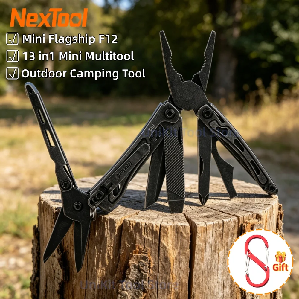 NexTool Multitool Mini Flagship F12 13 In 1 Portable Pliers Folding EDC Tools Screwdriver File Ruler Outdoor Camping Hand Tools