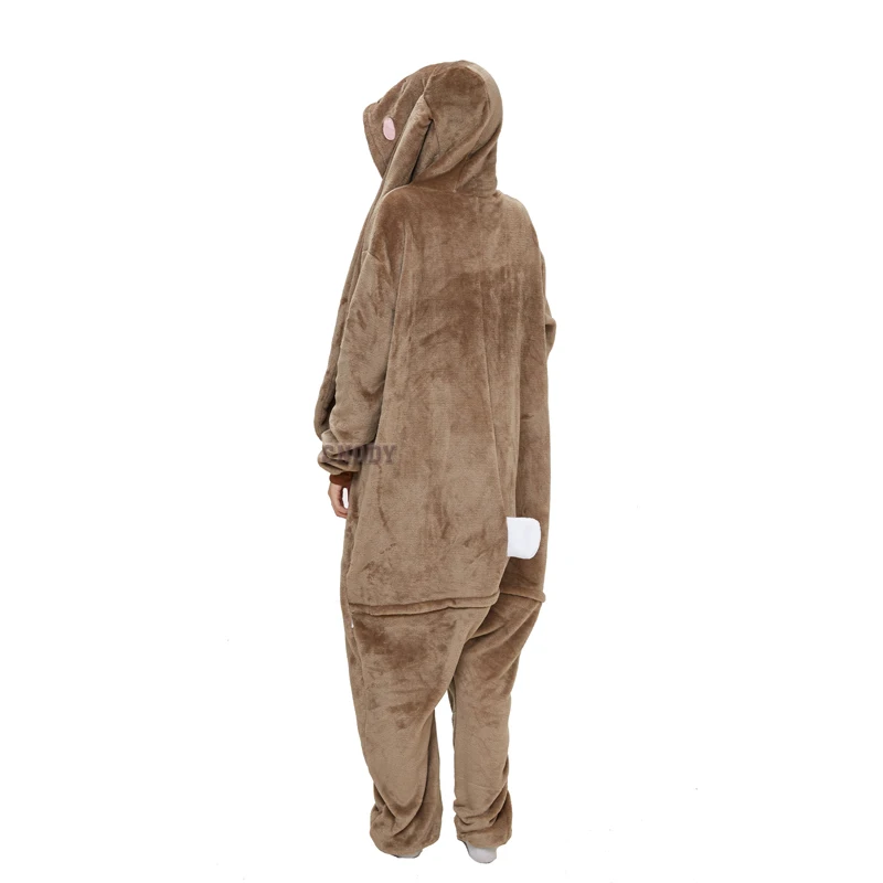 Halloween Cosplay Costume Women Onesies Rabbite Kigurumi Flannel Footed Pajamas Animals One-piece Costume Christmas Homewear