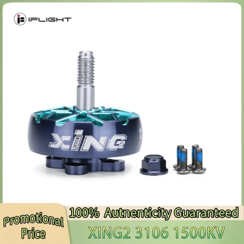 

IFlight XING2 3106 1500KV/1200KV 4-6S FPV Unibell Motor W/ 5mm Titanium Alloy Shaft Compatible 7/8/9inch Propeller for FPV Drone