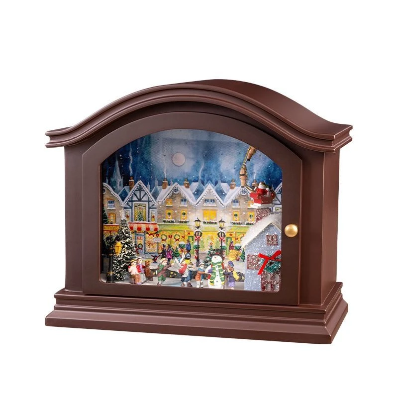 

Premium rotating wooden retro music box music box for girls to give friends birthday gifts
