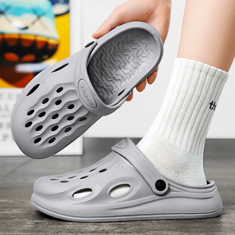 Men's Summer Outdoor Thick-Soled Sports Sandals New Outer Wear Non-Slip Beach Toe Slippers - view 5