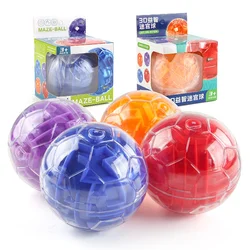 Fingertip Balance Challenge Stress Relief Toys 3D Magical Maze Ball Children's Mini Puzzle Challenge Decompression Toys Ball