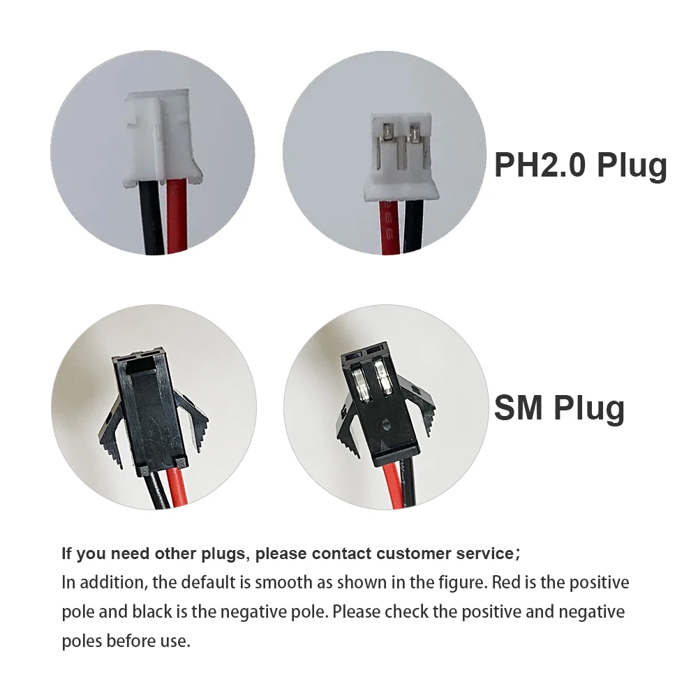 3.7V 18650 Lithium Battery 4400mAh  Rechargeable Battery Pack Megaphone Speaker Protection Board  SM/PH2.0 PLUG