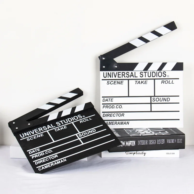 Director Video Scene Clapperboard Clapper Board Suhayi Erase Director TV Movie Clip Film Action Slate Clap Handmade Cut Prop Too