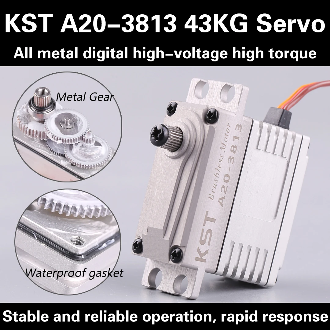 KST A20-3813 8.4V標準 全金属製高電圧ブラシレス産業用ロボットサーボ 高トルク42KG