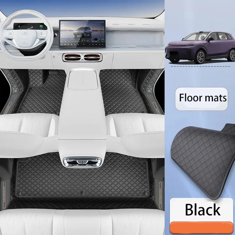 

For Leapmotor B10 2025~2026 LHD leather Car Floor Mats Waterproof Scratch Resistant Carpets Pad Interior Protection Accessories