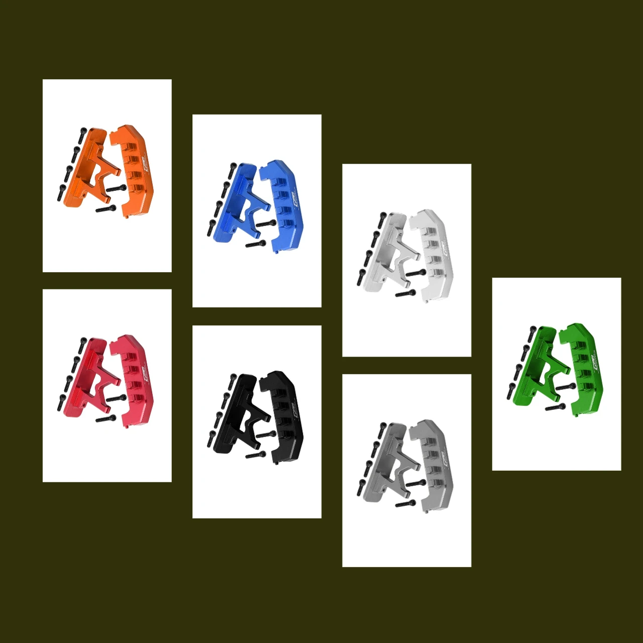 Aluminium Rear Bumper+Rear Bodyshell Mount For AXIAL 1/24 SCX24 Deadbolt AXI31614