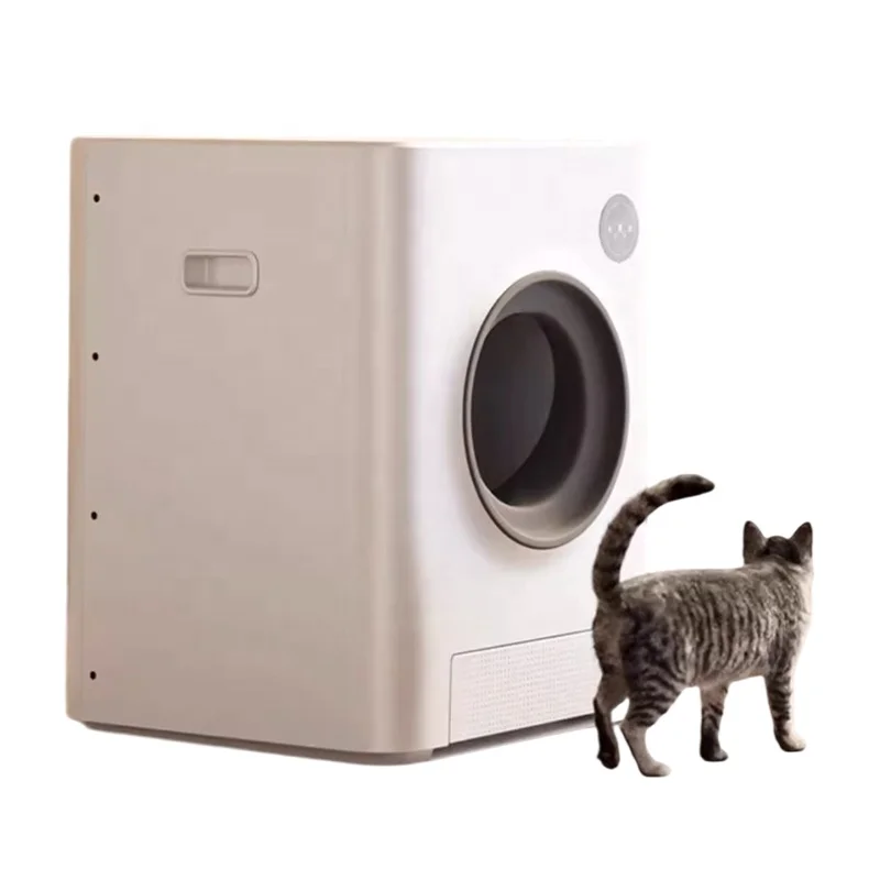 Factory Supply Custom Design White Smart self cleaning automatic cat . box