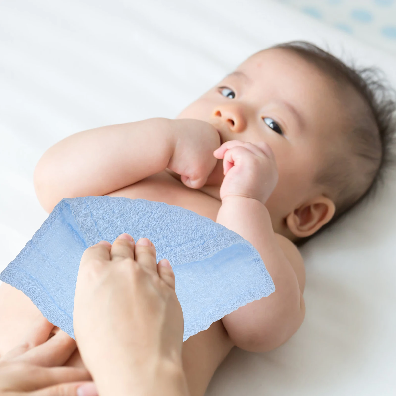 

10pcs Baby Washcloths Muslin Soft Gentle Drool Towel Face Cloth Burp Cloths For Toddler Newborn Skin Use